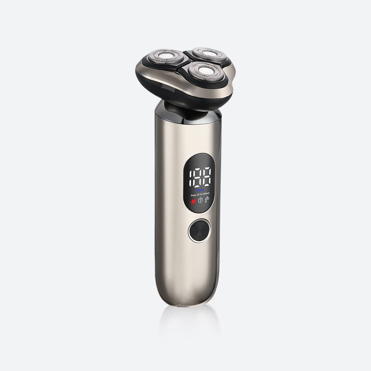 YMD131 LED Rotary Electric Shaver Front Packshot