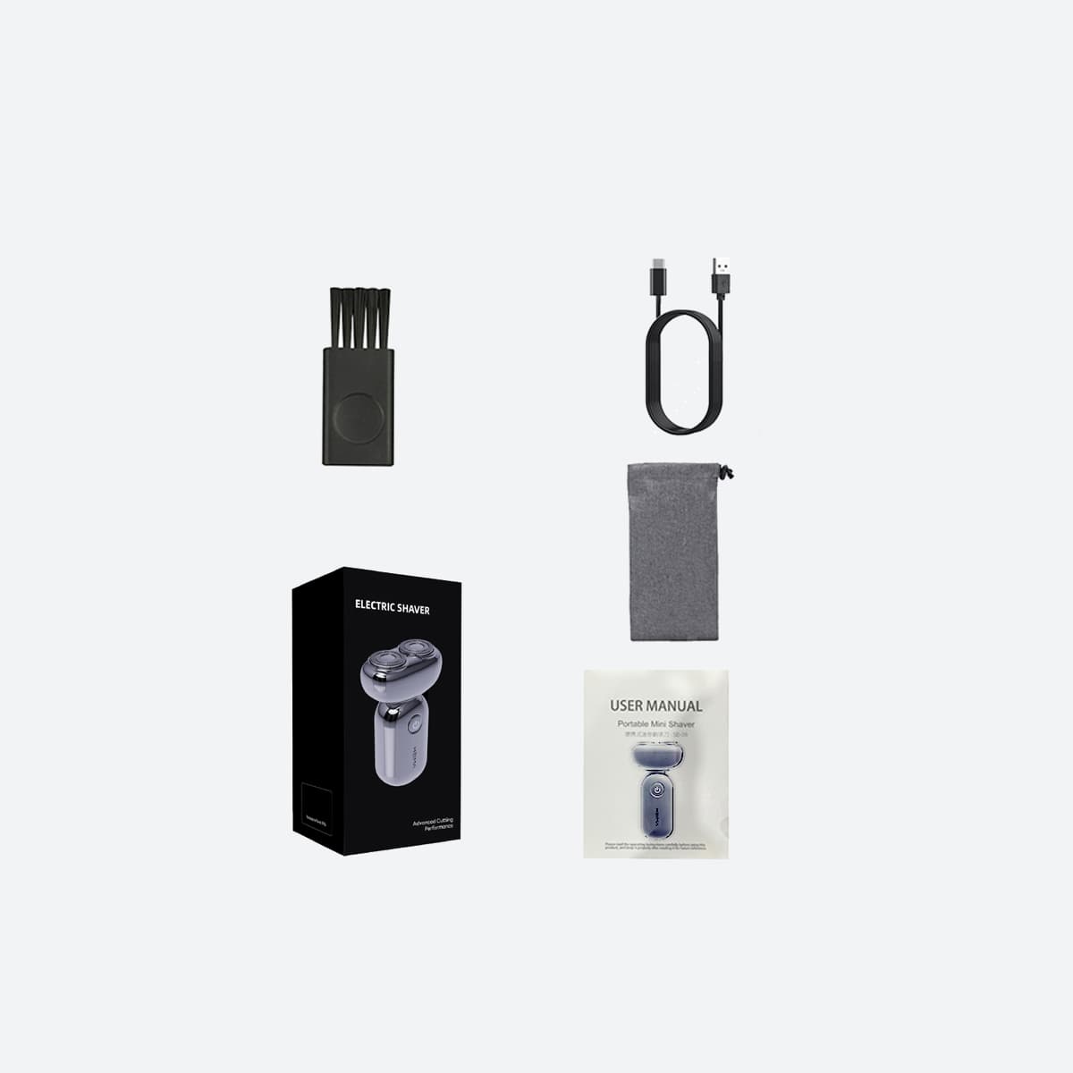YML587 Rechargeable Electric Shaver Accessories